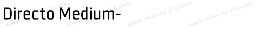 Directo Medium字体转换